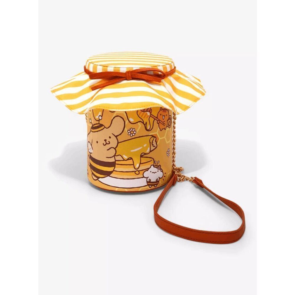 Sanrio Pompompurin Honey Jar Crossbody Bag Purse